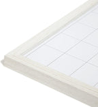 U Brands Rustic Monthly Dry Erase Board with White Wooden Frame, Office Supplies, 14” x 14”