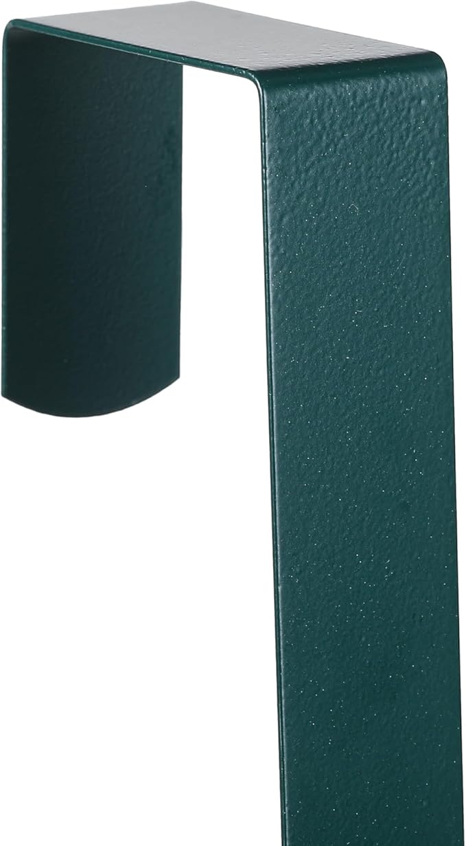 Sattiyrch 15" Wreath Hanger for Front Door,Sturdy Steel Wreath Door Hanger,Over The Door Hanger Hook (Green,2)