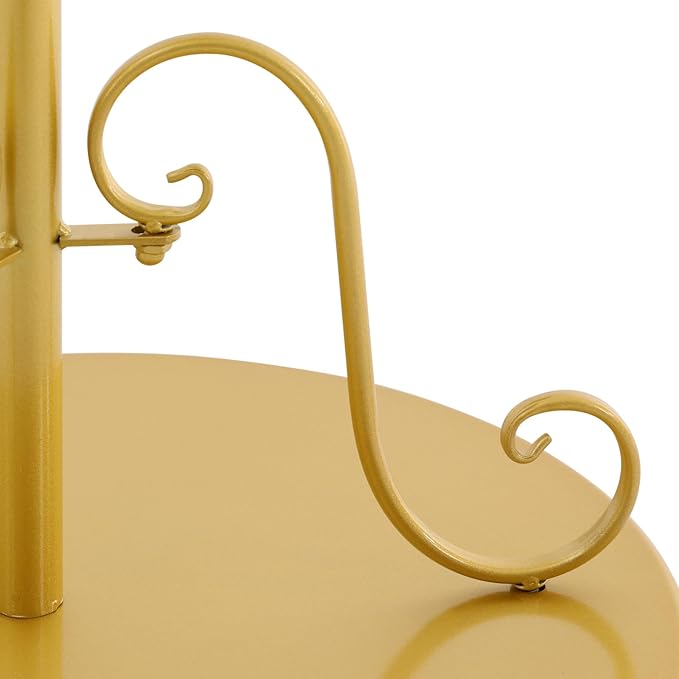 Freestanding Scarf Display Stand Up to 30lbs Capacity, Height Adjustable Scarf Holder Organizer Gold Exquisite Tie Organizer Hanging Rack for Boutique Home Shopping Malls Apartments