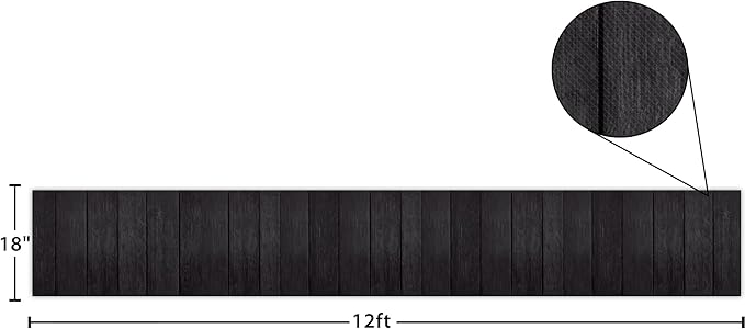 Teacher Created Resources Fun Size Vertical Black Wood Better Than Paper Bulletin Board Roll (TCR77907)