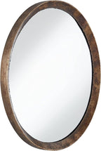 Uttermost Tortin Round Vanity Decorative Wall Mirror Rustic Vintage Multi-Tonal Hammered Jagged Metal Frame 34" Wide Decor for Bathroom Bedroom Living Room Home House Office Entryway
