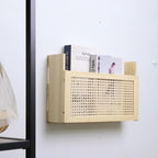 Wooden Magazine Rack Wall-Mounted DIY Home Decor Magazine Holder Mail Sorter for Office Entryway Kids’ room and Living Room.