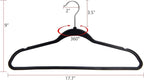 Quality Hangers 200 Pack Plastic Hangers for Clothes - Slim Non-Velvet Hangers with 360° Swivel Chrome Hook & Non Slip Notches - Ideal for Dresses Coats Shirts Jackets & More - Black