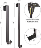 Wreath Hanger Adjustable Door Hanger Wreath Hanger for Front Door 15-24inch,Wreath Hook, Hold Up 20lb(Nickle,1 Pack)
