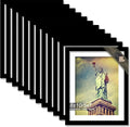 100% Solid Wood 8x10 Picture Frame Set of 12, Black Frame Display Photo 5x7 with Mat or 8 x 10 without Mat, 8by10 HQ Matte Black Frame for Wall - 12 Pack/Black/8"x10"