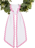 of Decorative Door Swag with Beautiful Scalloped Design Instantly Brightens Entryways and Living Space Trim Garlands Ribbons