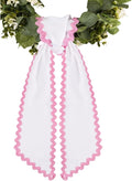 of Decorative Door Swag with Beautiful Scalloped Design Instantly Brightens Entryways and Living Space Trim Garlands Ribbons