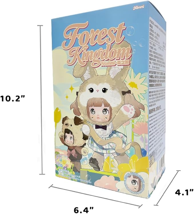 Nommi Forest Kingdom Series Blind Box (1 of 7 Possible Styles) Nommi Blind Box BJD Doll Cute Figures Collectible Gifts for Birthday (1Pc Blind Box)