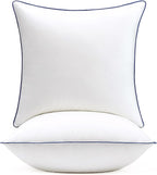 puredown® 24x24 Pillow Inserts Set of 2, Overfilled Down Alternative Euro Pillows with 100% Cotton Cover, Plush Fluffy Decorative Throw Pillows for Couch, Sofa, Bed and Home Decor