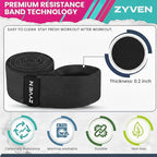 Premium Performance 76" Extended-Length High-Resistance Bands for Ultimate Strength, Mobility, and Plyometric Workouts