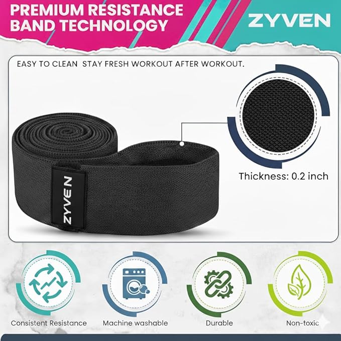 Premium Performance 76" Extended-Length High-Resistance Bands for Ultimate Strength, Mobility, and Plyometric Workouts