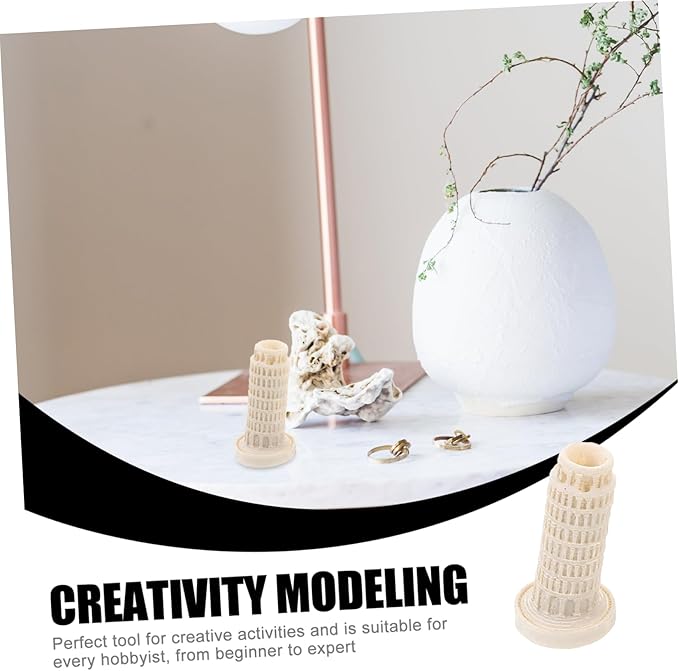 KOMBIUDA 7pcs World-Famous Architectural Model Big Miniature Building Blocks Home Office Decor