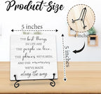 5” Inspirational Wooden Plaque Sign With Metal Support - The Best Things In Life Are The People We Love - Motivational Rustic Wood Sign Decor For Home Bedroom Office Decorations & Gifts - A14
