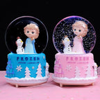 Snow Globe, Princess Snow Globes for Girls, 3.14 Inch Music Snowglobe with Automatic Snowflakes, Christmas Birthday Princess Gifts for 6 7 8 9 10 11 12+ Year Old Girls Kids (Pink)