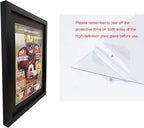 Goldfinch 2 Packs Sports Magazine Frames - Displays Measuring 8 x 10.5 Inches With Black Core Matting - Suitable for 1994-Current Collector's Edition Sports Magazines With Installed Hangers