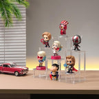 6 Tier Clear Action Figures Display Risers Stand Shelf, Acrylic Display Stands for Collectibles,Pop Figures Holder Perfumes Organizer,Large Rock Risers Rack