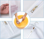 6 Pack Shirt Garment Bags (24x36") - Dustproof Short Suit Covers - Durable PEVA Closet Bags with Sturdy Zipper for Blouses, Jackets, Sweaters & T-Shirts (Translucent)