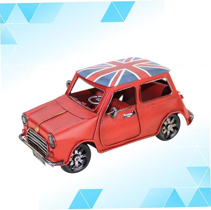 Alipis Retro Model Handmade Simulation Vehicle for Home Decoration Desk Accessory and Collectible Ornament Red