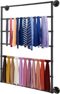 Scarf Organizer, Hijab Organizer, 7 Tier Wall Mounted Ribbon Rack, Ties Silk Scarves Towels Storage Multifunctional Metal Rack, Wall Shelf for Clothing Store, Flower Shop, Home