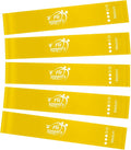 Fit Simplify Resistance Loop Exercise Fitness Bands with Instruction Guide and Carry Bag, Set of 5