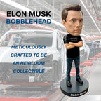 Bobbletopia Elon Musk Bobblehead World Leaders Series | Entrepreneur & American Patriot Collectible, 8" Polyresin Figurine, Comes in Display Box