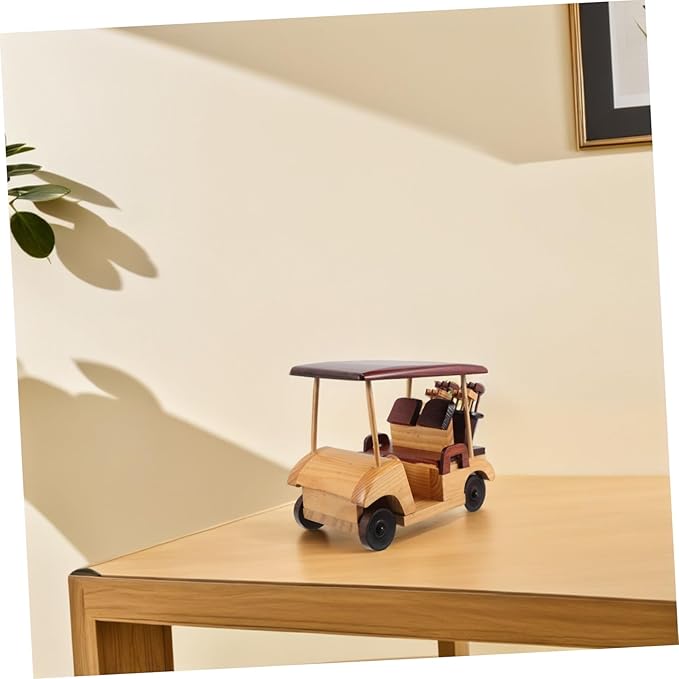 Toddmomy Wooden Antique Car Model Retro Vehicle Figurine for Home Decor Collectible Ornament for Vintage Car Enthusiasts and Auto Lovers