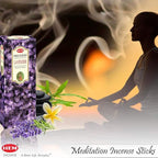Hem Lavender Incense Sticks – 100g x 2 Packs (200g Total) | Long-Lasting Floral Aroma for Relaxation, Meditation, Yoga & Home Fragrance