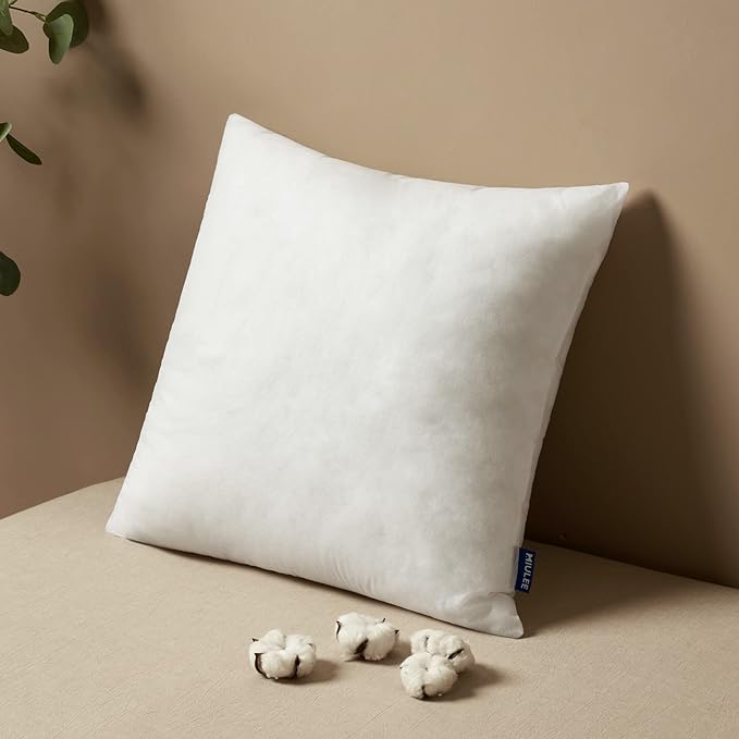 MIULEE Pillow Insert 21x21 Inch, Decorative Square Throw Pillow Inserts, Premium Fluffy Pillow Forms Sham Stuffer for Sofa Couch Living Room