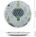 Decorative Plate Chinoiserie Floral Custom Decor for Art Decoration Club Farmhouse Wedding Ceramic Craft for Decorative Ornaments 1 Plate with 1 Display Stand, Multi Sizes, Gifts for Men Women