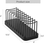Mkono Hat Organizer for Baseball Caps, Hat Holder for 10 Baseball Caps, Tabletop Hat Rack Stand Hat Storage Display Cap Organizer for Desk Closet Shelf Dresser (Black, Small)