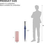 Metal Round Umbrella Stand,Free Standing Umbrella Holder Bin, Canes Walking Sticks Holder for Entryway, Home, Office,Pink