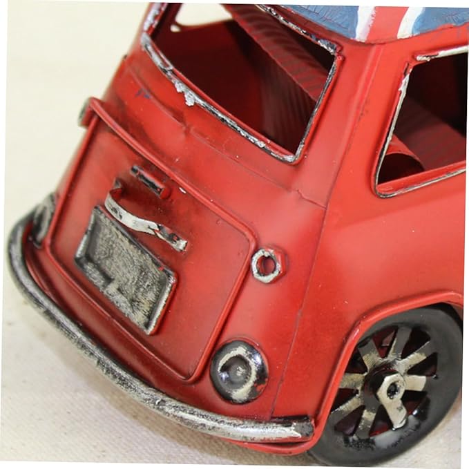 Alipis Retro Model Handmade Simulation Vehicle for Home Decoration Desk Accessory and Collectible Ornament Red