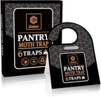 GIDEAL Pantry Moth Trap with Pheromones Prime for House Kitchen Food Cupboard 6 Pack (Grain Moth)