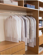 Garment Bag, Set of 12 Breathable PEVA Covers with Zipper, Dust-Free Clothes Storage for Wardrobe and Travel, White