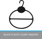SSWBasics Black Scarf Hanger - Pack of 50