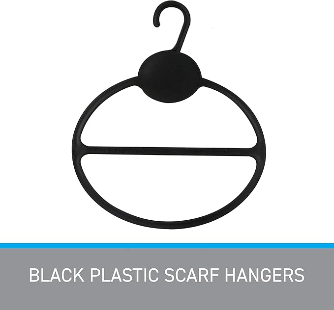 SSWBasics Black Scarf Hanger - Pack of 50