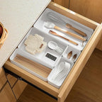 RAUVOLFIA Plastic Drawer Organizers Set, 3-Size Versatile Bathroom and Vanity Drawer Organizer Trays, Storage Bins for Makeup, Bedroom, Kitchen Gadgets Utensils and Office
