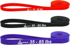 LEZER Resistance Bands - Pull Up Bands for Home Gym Fitness, Stretching, Physical Therapy & Training - Includes Instruction