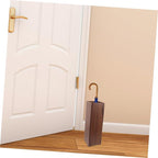Folding Wooden Umbrella Stand for Home & Hotel - Space-Saving Design for Lobby & Garden - Durable Umbrella Holder for Reliable Storage