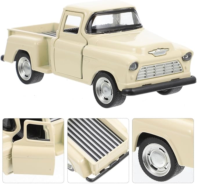 TOYANDONA Small Pickup Truck Model Miniature Car Figurine Kids Toy Gift 4.92In Off-Road Truck for Home Decor Birthday Party Favors Display