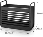 Magazine Holder, Magazine Rack Mail Organizer Folder Organizer Bin for Magazines, Books, Newspapers, Tablets in Home, Office, Black