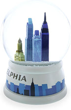 Philadelphia Skyline Glass Water Snow Globe