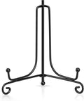 Artliving Plate Stands for Display, 5 Inch Black Iron Easel Plate Display Photo Holder Stand, Displays Picture Frames, Decorative Plates, Tablets and Art (2 pack)