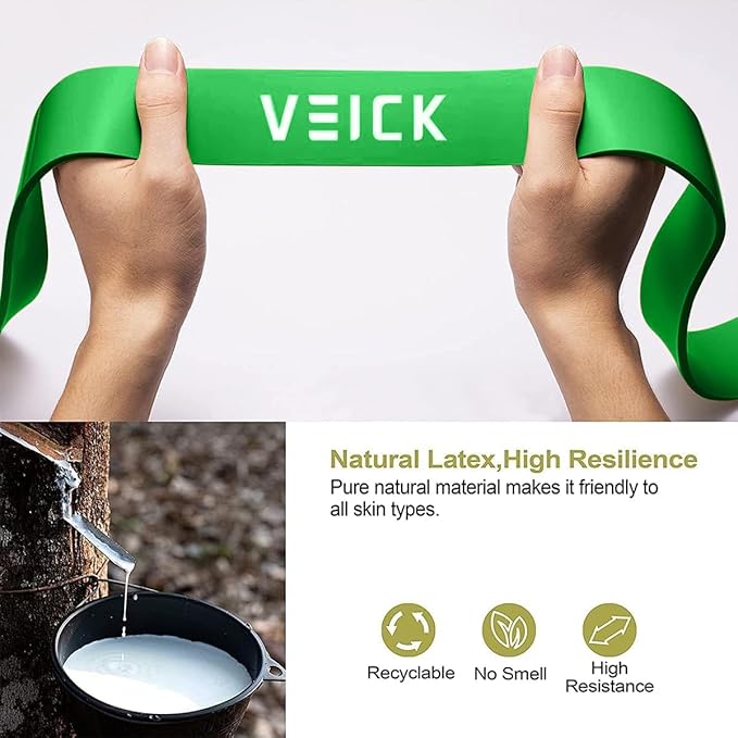 VEICK Resistance Bands for Working Out, Exercise Bands, Workout Bands, Pull Up Assistance Bands, Long Heavy Stretch Bands Set for Men Women, Power Weight Gym at Home Fitness Equipment
