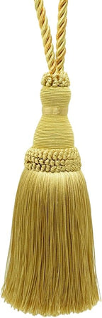 Beautiful Large 8" (20cm) Tassel (KTH8) Canary Gold Gold Multicolor #4875 (Dark Gold, Yellow Gold) Individually Sold