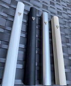 A&S Mezuzot Alumium Mezuzah Case in Silver Shin Design Weatherproof Door Mezuza Judaica Art for Home Blessing (Black, 7 Inches)