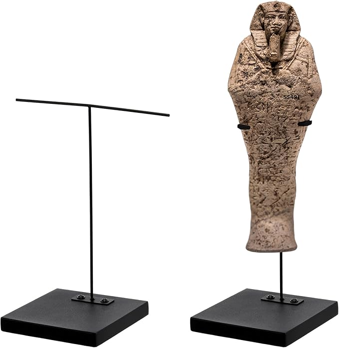 RattanView 2 Pcs Mask Artifact Display Stand Adjustable African Tribal Mask Puppet Wand Display Stand for African Figurines Ushabtis Masks Pre Columbian Egyptian Roman Greek Statues (2.5''x2.5''x5'')