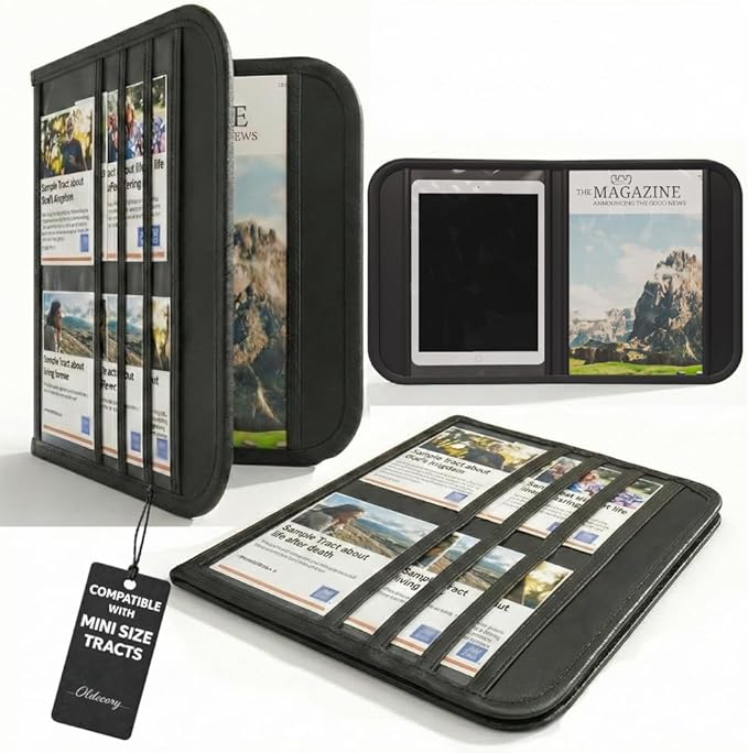 JW Tract Holder, JW Magazine Holder, JW Field Service Supplies, JW Ministry Supplies, JW Ministry Organizer, Jehovahs Witnesses Gifts, jw.org Accessories, JW Pioneer Gifts, Best Life Ever JW Gifts