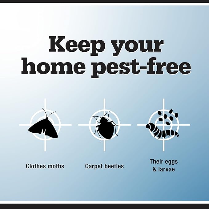NO Moth Closet Hanger Refill Kills Clothes Moths, Carpet Beetles, and Eggs and Larvae, 7 OZ, 2 count (Pack of 1)
