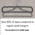Pants Hangers Non Slip - 20 Pack Velvet Hangers for Closet - Thin Space Saving Clothes Hanger - Strong, Durable, Perchas Terciopelo with 360° Rotatable Hook for Jean, Tank Top, Bra, Shorts (Black)